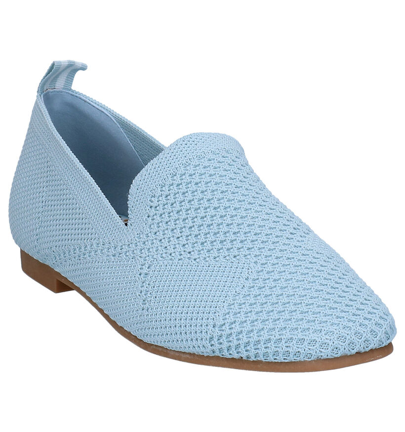 La Strada Witte Loafers in stof (289559)