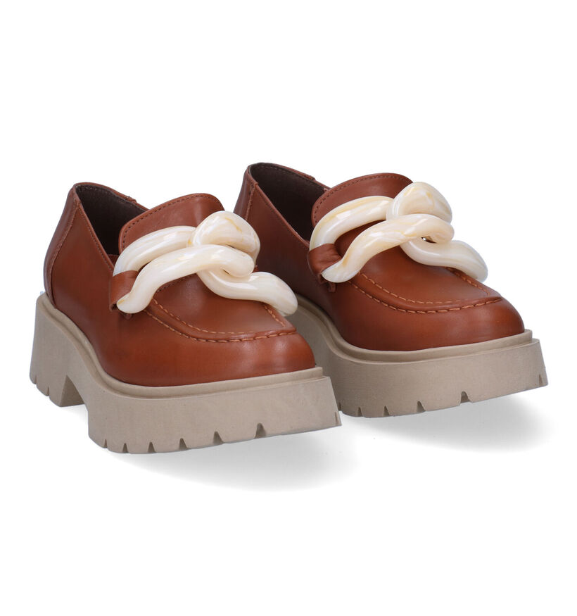 Sweet Lemon Rulopi Mocassins en cognac pour femmes (308845)