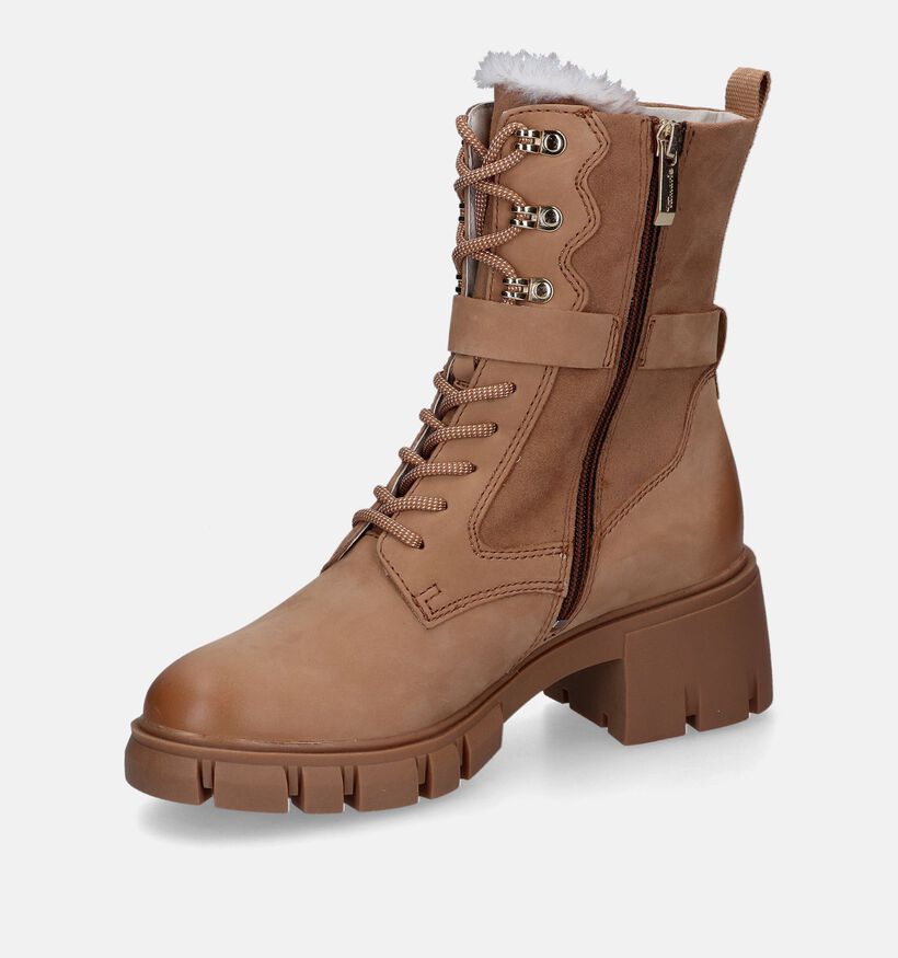 Tamaris Boots à lacets en Camel pour femmes (315395)