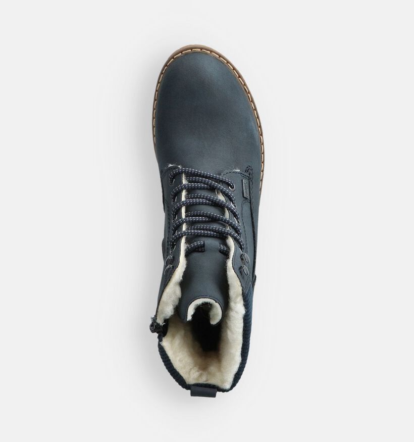 Rieker Blauwe Boots voor dames (363535) - geschikt voor steunzolen