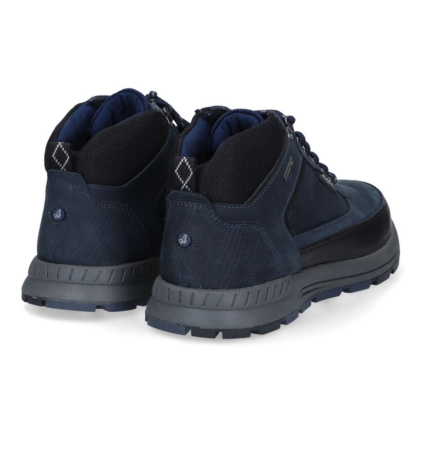 Australian Walker Blauwe Veterschoenen in nubuck (313349)