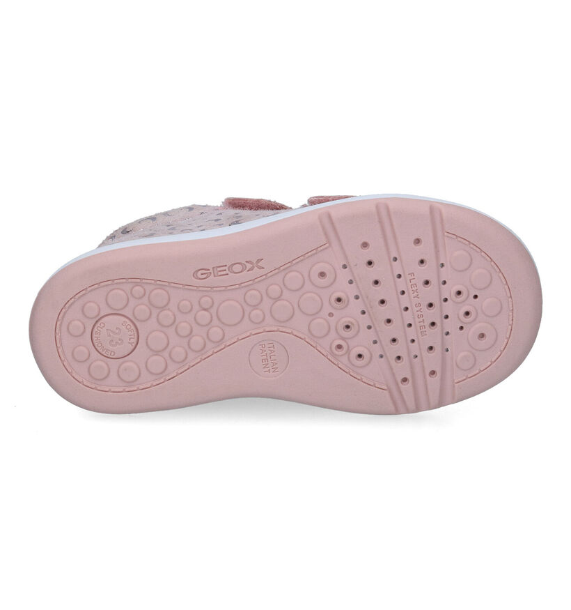 Geox Biglia Chaussures à Velcro en Rose pour filles (303779) - pour semelles orthopédiques