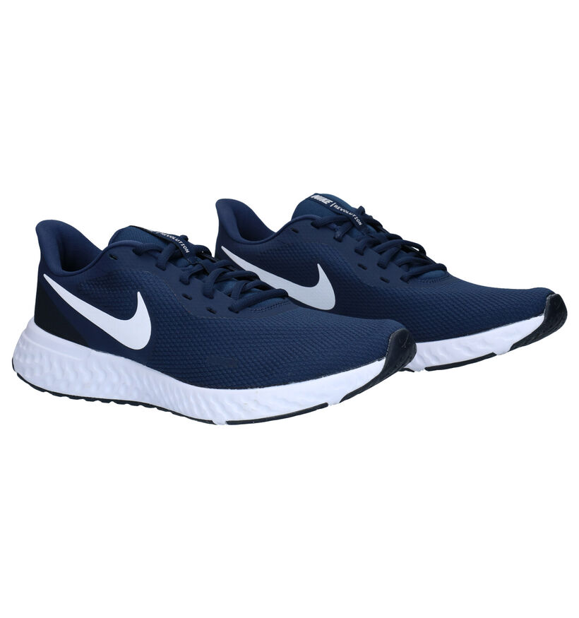 Nike Revolution 5 Blauwe Sneakers in stof (290990)