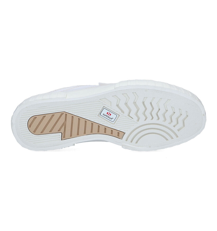 Superga Stripe Baskets en Blanc pour femmes (305728)