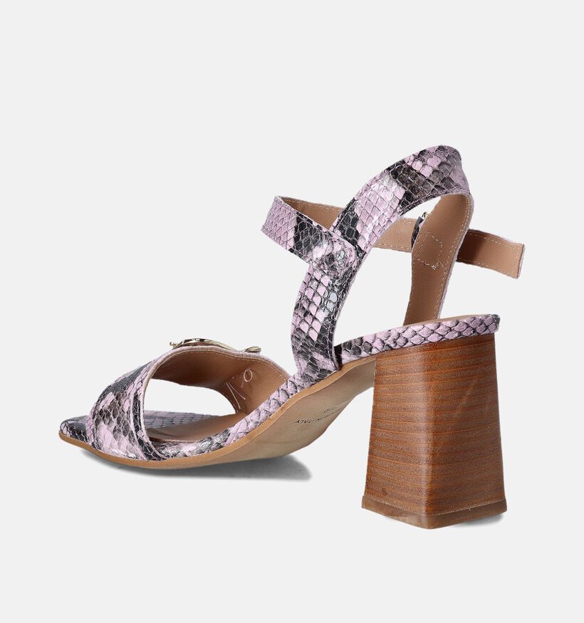 Laurent David Flora Roze Sandalen met Blokhak voor dames (364411)