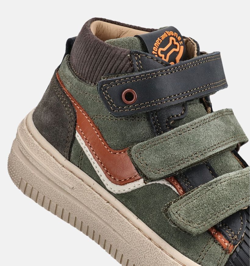 STONES and BONES Munch Groene Hoge Sneakers voor jongens (381391) - geschikt voor steunzolen