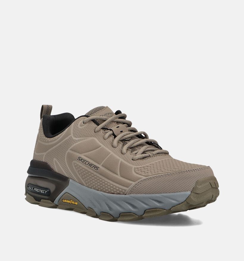 Skechers Max Protect Irongaurd Taupe Sneakers voor heren (362190)