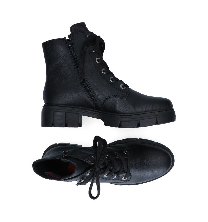 Rieker Zwarte Boots in leer (299389)