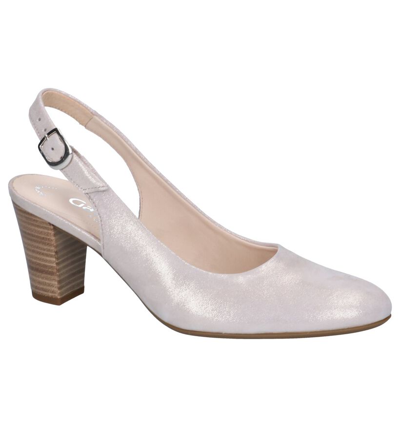 Gouden Pumps Gabor Soft Move in nubuck (245538)