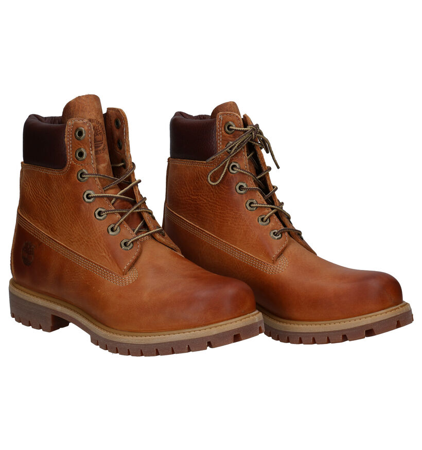 Timberland Heritage 6 IN Premium Bottines en Marron pour hommes (328643)