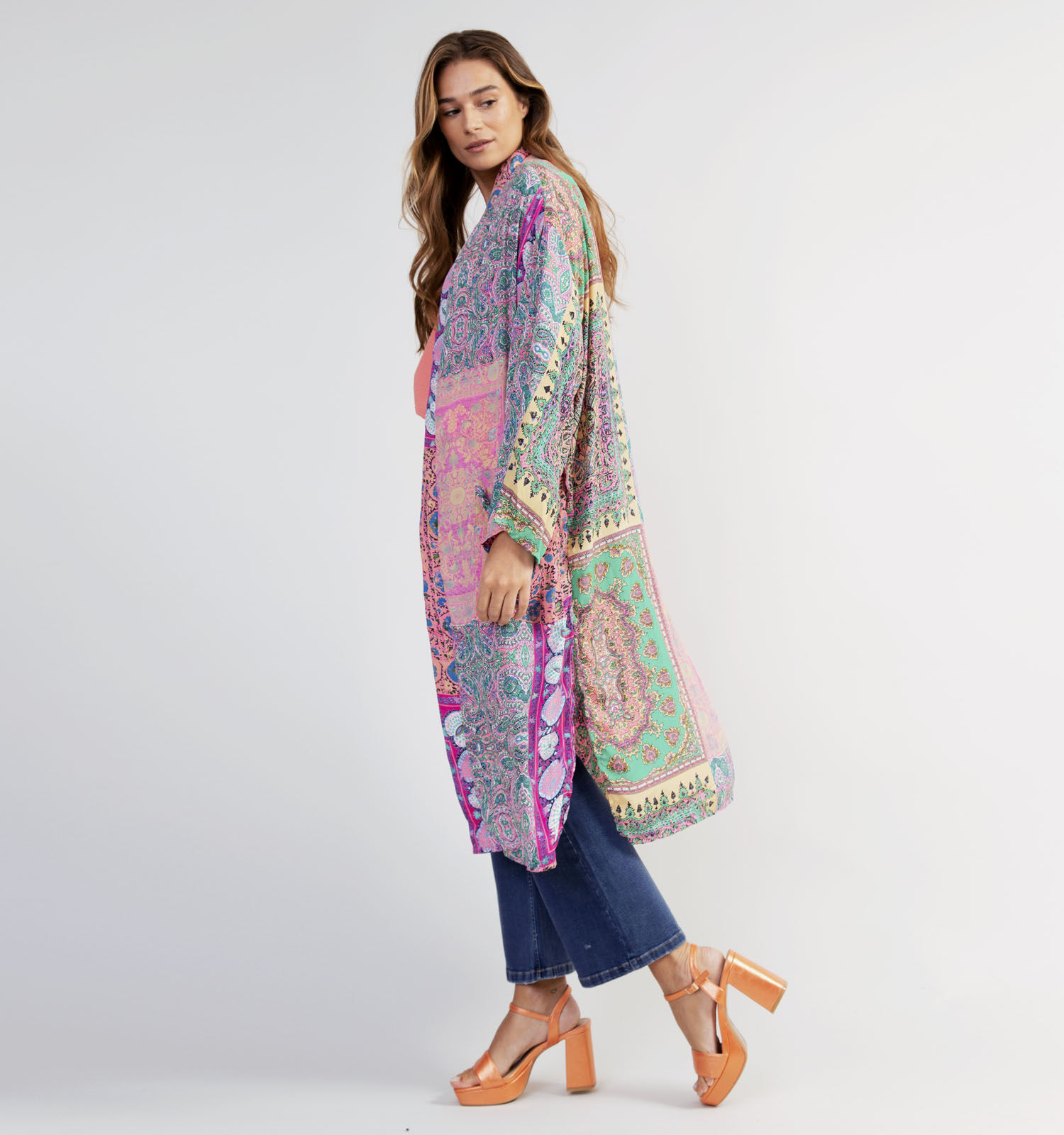 Millenium Groene Kimono Dames Vesten Online op TORFS.BE