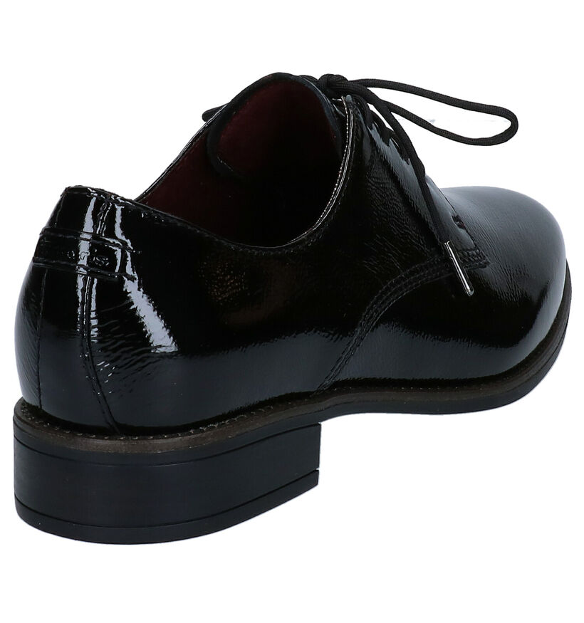 Tamaris TOUCH it Chaussures à Lacets Oxford en Noir en cuir (280735)