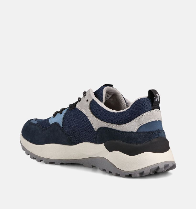 Rieker Baskets basses en Bleu pour hommes (367563) - pour semelles orthop&eacute;diques