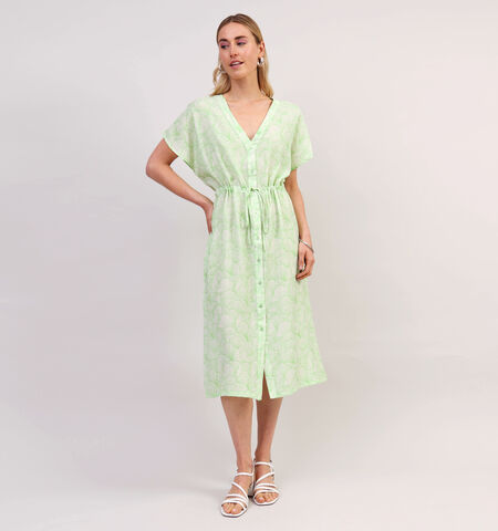 Midi jurk groen