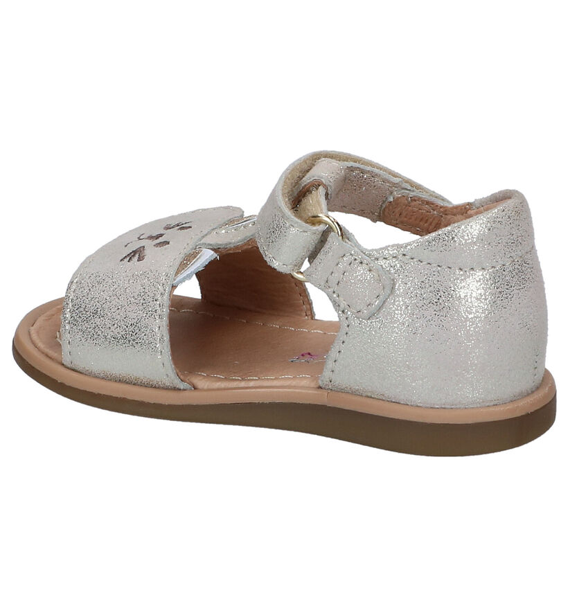 Shoo Pom Titty Miaou Gouden Sandalen in leer (288585)