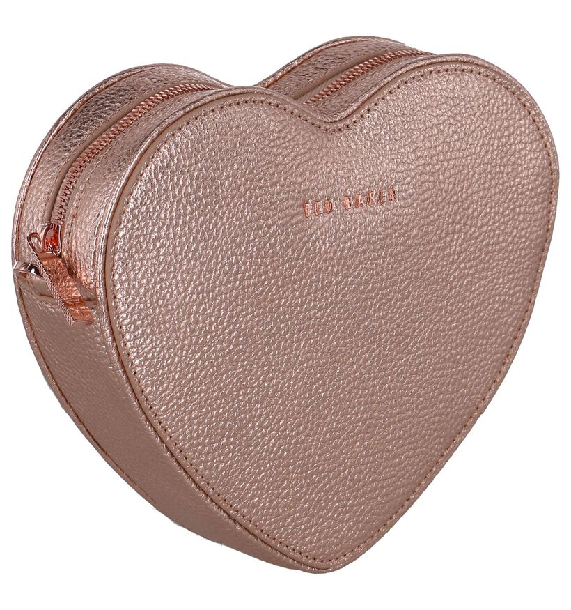 Rose Gold Feesttas Ted Baker Amellie in leer (242395)