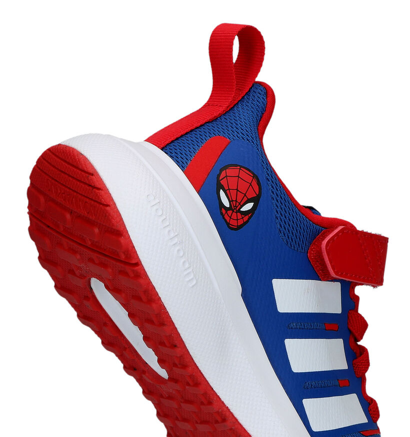 adidas Fortarun 2.0 Spiderman Baskets en Bleu pour garçons (318834)