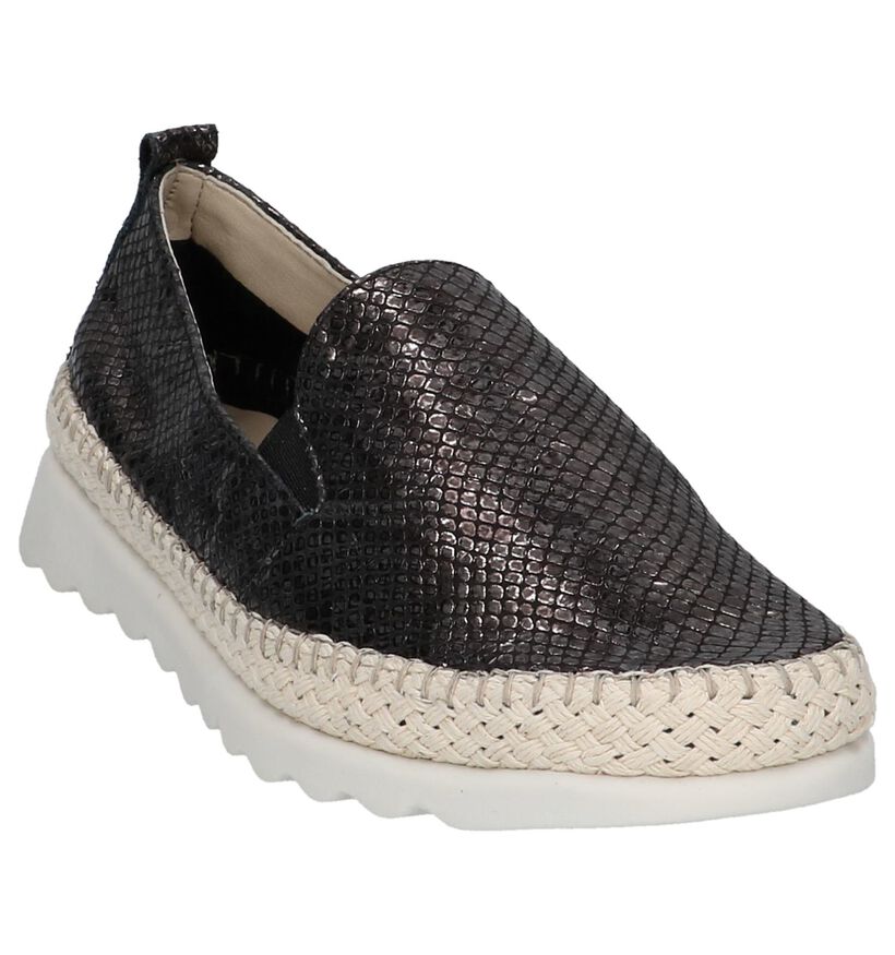 The Flexx Chaussures slip-on en Noir en cuir (209382)