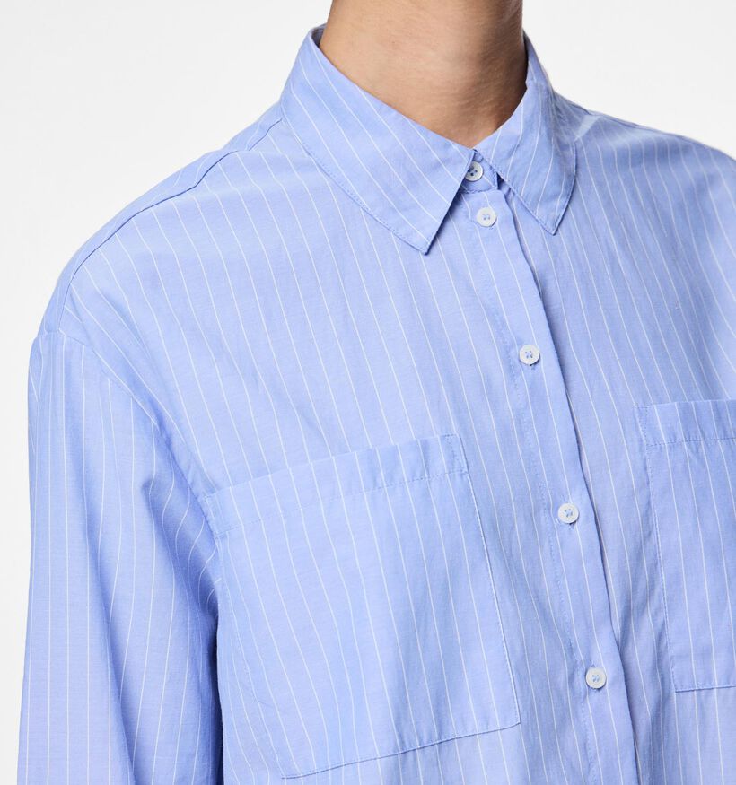 Pieces Melia LS Lichtblauwe Blouse voor dames (367058)