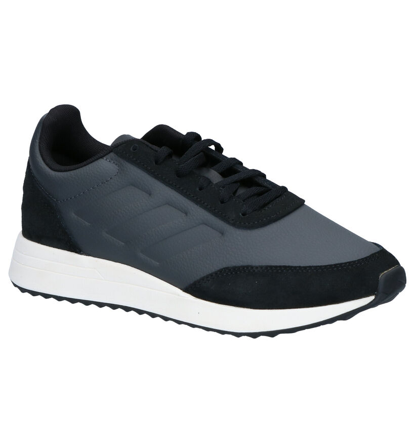 adidas Run 70s Baskets en Noir en simili cuir (261510)