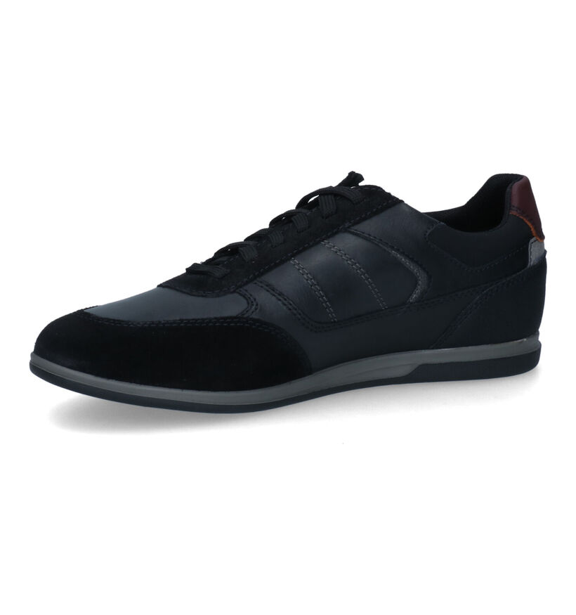 Geox Renan Zwarte Lage Schoenen in kunstleer (313676)