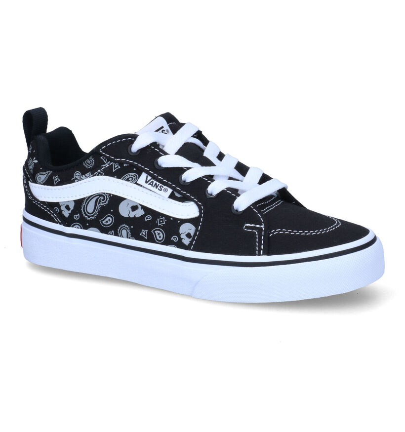 Vans Filmore Skull Bandana Zwarte Sneakers in kunstleer (303047)