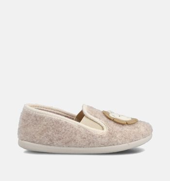 Pantoffels beige