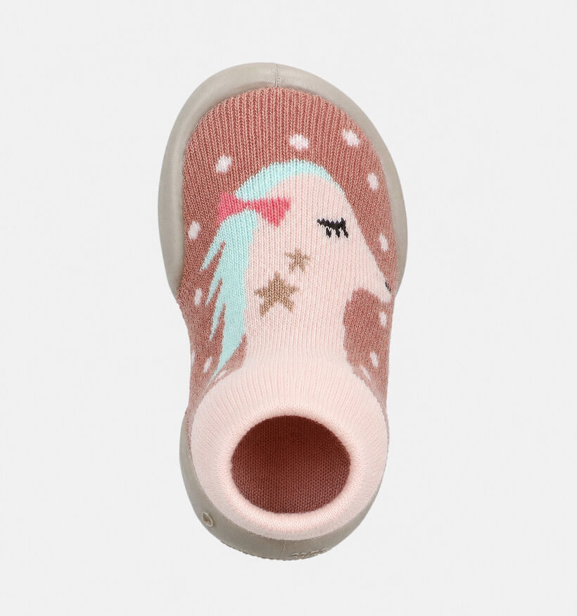 Coll&eacute;gien Pantoufles ferm&eacute;es en Rose pour filles (364993) - pour semelles orthop&eacute;diques