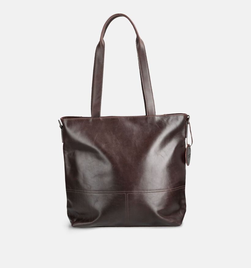 Saccoo Compras Sac &agrave; bandouli&egrave;re en Brun fonc&eacute; pour femmes (381767)