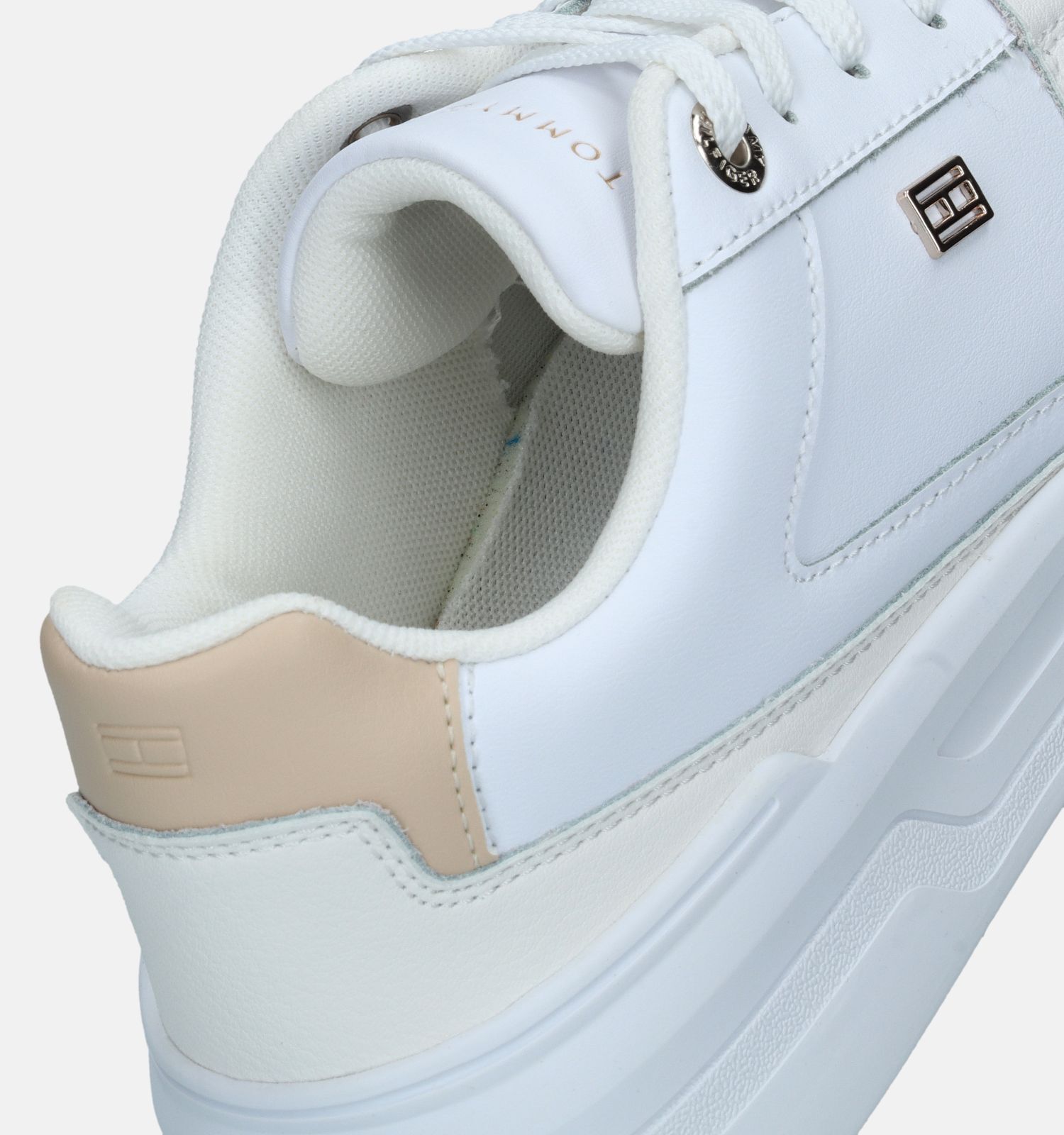 Tommy Hilfiger Essential Witte Sneakers Dames Sneakers Online op TORFS .BE