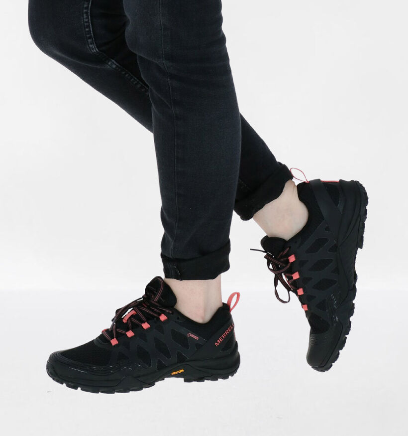 Merrell Siren 3 GTX Chaussures de Randonneé en Noir pour femmes (310223) - pour semelles orthopédiques