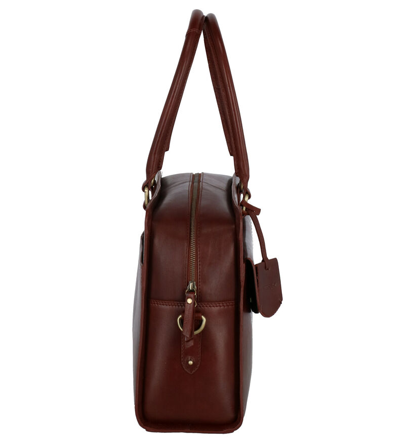 Burkely Edgy Eden Bruine Laptoptas in leer (260935)