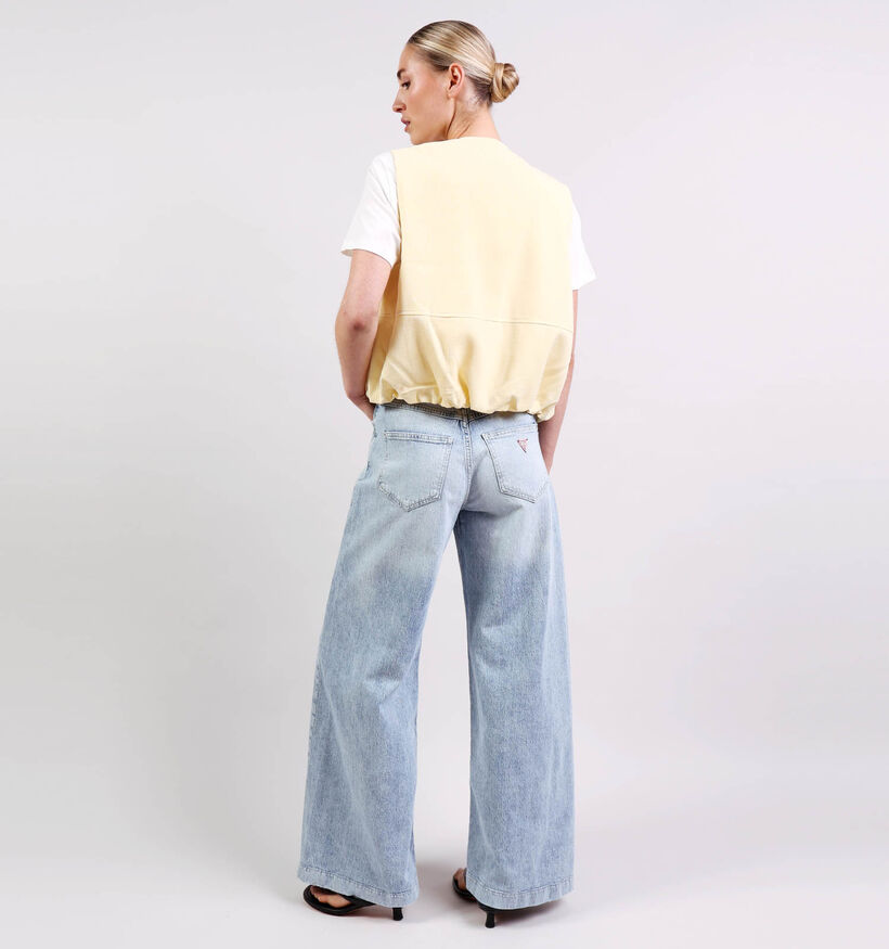 Pieces Faleah Manteaux courts en Jaune pour femmes (374928)