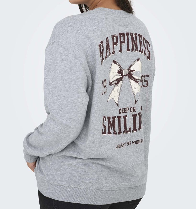 ONLY Carmakoma Iggy Sweatshirt en Gris pour femmes (371836)
