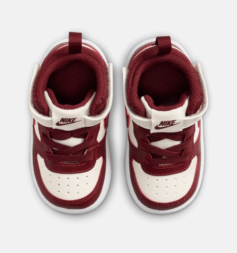 Nike Court Borough Bordeaux Hoge Sneakers voor jongens, meisjes (359815)