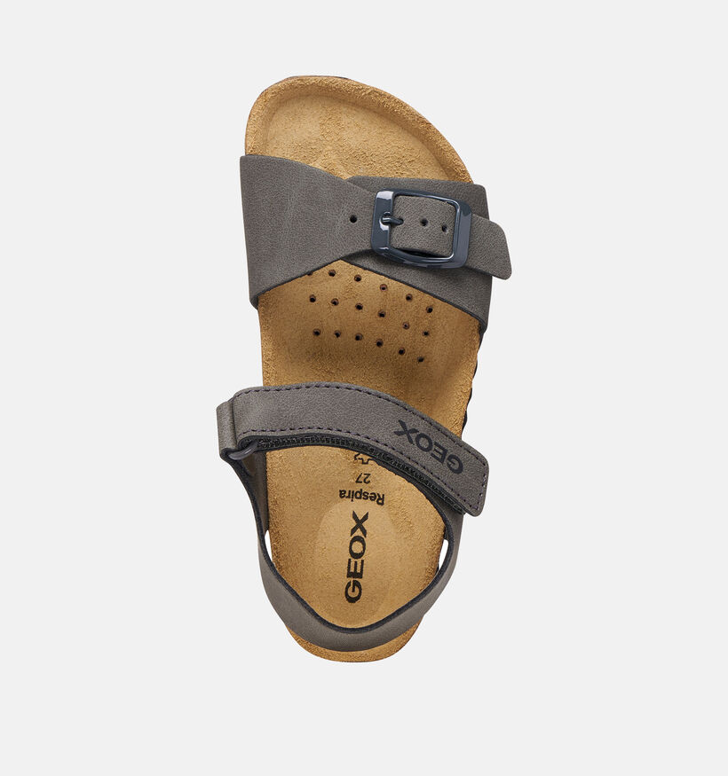 Geox J Ghita Sandales en Gris pour gar&ccedil;ons (369997)