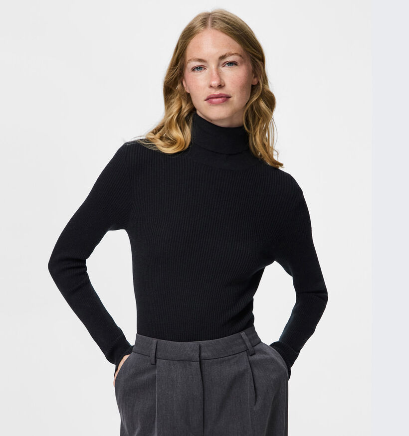 Pieces Mira Pull en Noir pour femmes (361126)