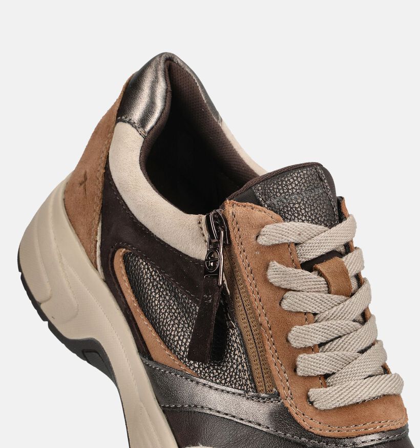 Tamaris Comfort Bruine Sneakers voor dames (376310) - geschikt voor steunzolen