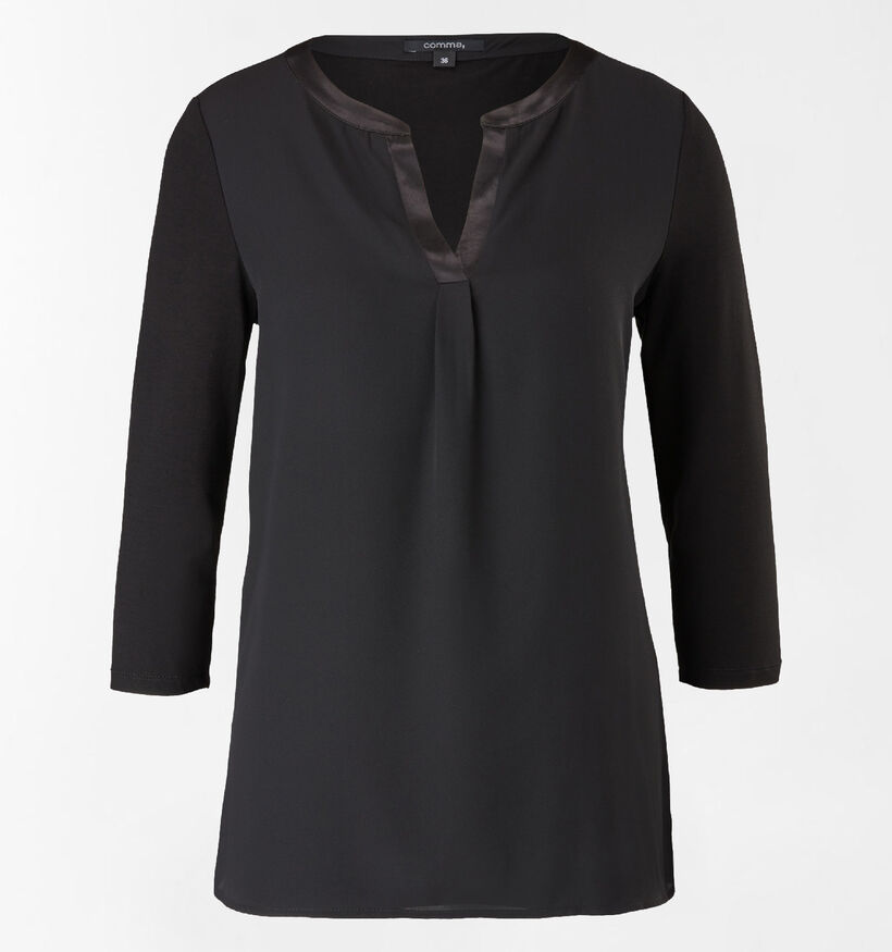 comma Blouse en Noir pour femmes (304216)