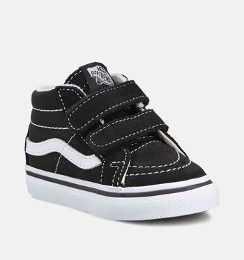 Vans Sk8-Mid Mid Baskets Black/True White/Tonal Check Brown