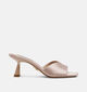 Steve Madden Ivie Satin Nu-pieds en Taupe pour femmes (379922)