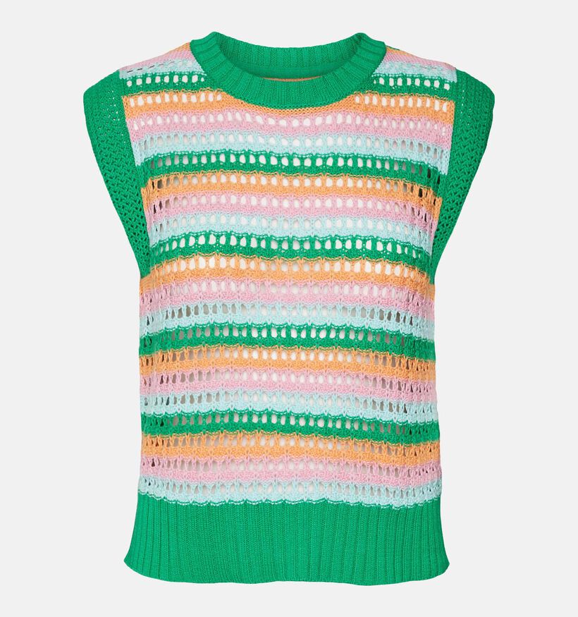 Vila Alania Groene Crochet Top (327188)