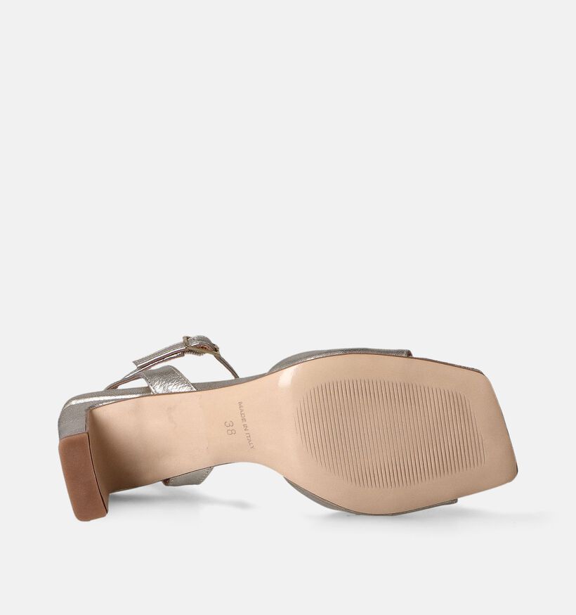 Laurent David Gouden Sandalen met hak voor dames (357881)