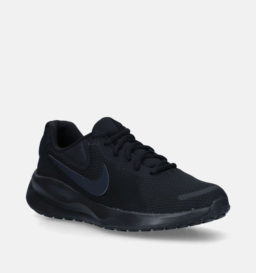 Nike Revolution 7 Baskets en Noir pour hommes (340397)