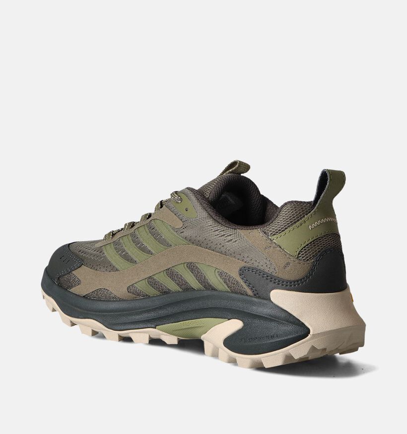 Merrell Moab Speed 2 Chaussures de marches en Vert Khaki pour hommes (352780) - pour semelles orthopédiques