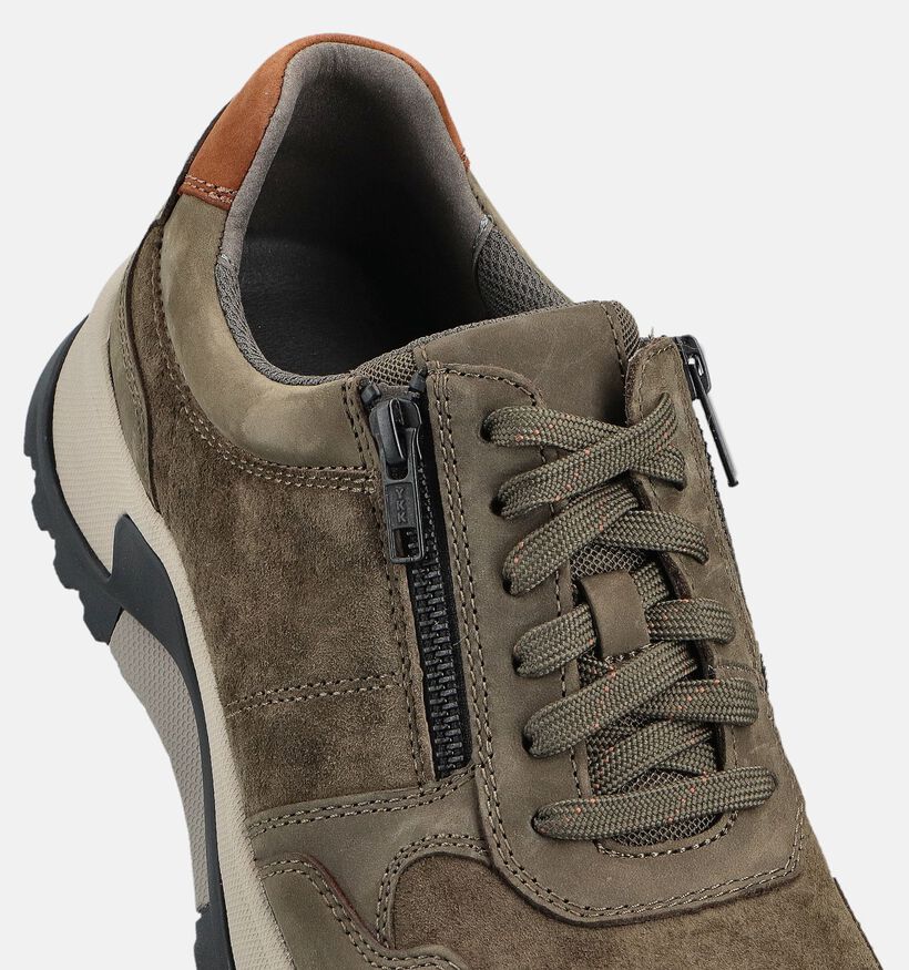 Pius Gabor Groene Lage Schoenen voor heren (363667) - geschikt voor steunzolen
