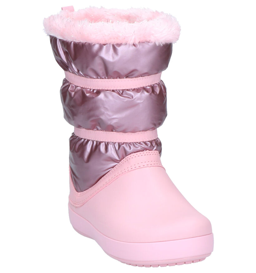 Crocs Crocband Zilveren Snowboots in stof (255726)