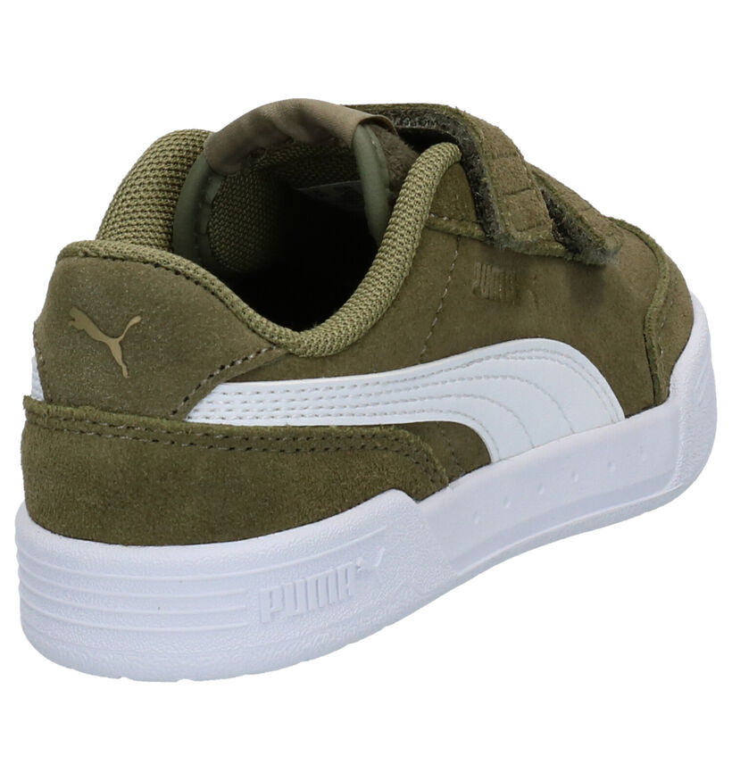 Puma Caracal Kaki Sneakers in daim (265643)