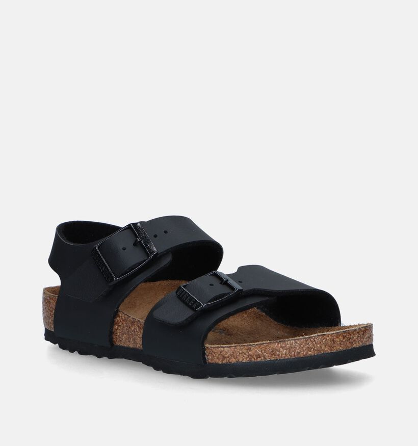 Birkenstock New York Zwarte Sandalen voor jongens (338096)