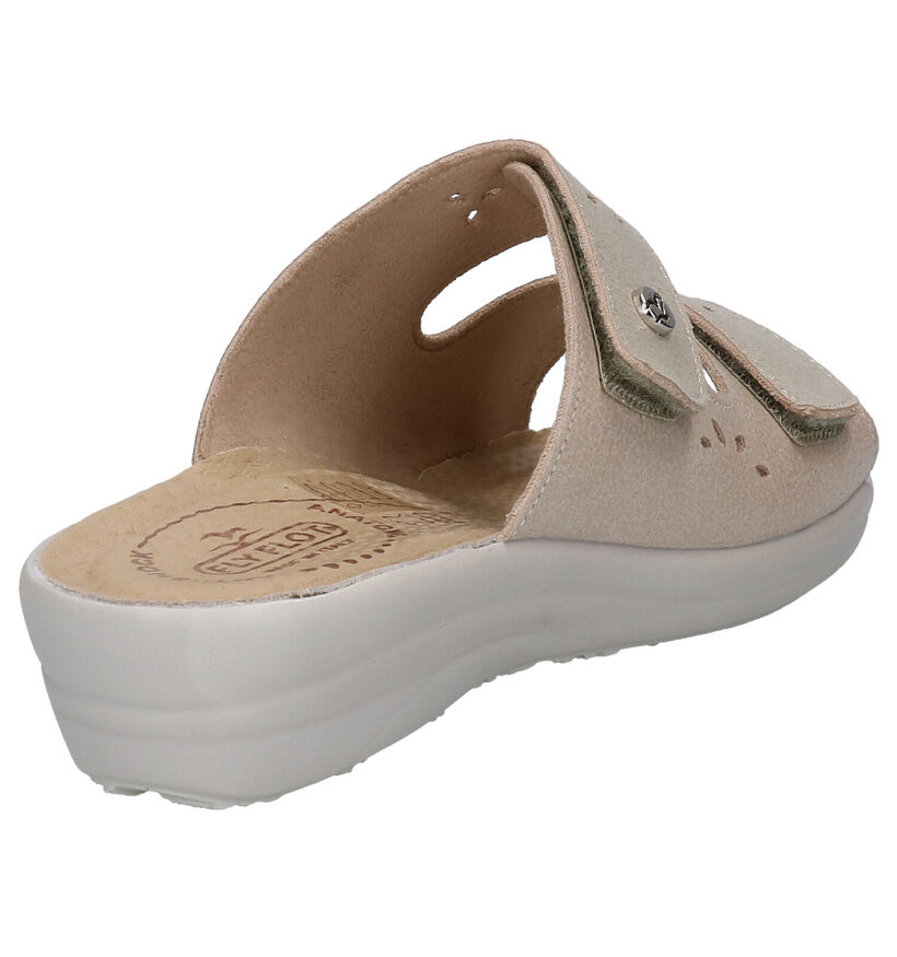 Fly Flot Gouden Slippers in stof (289226)